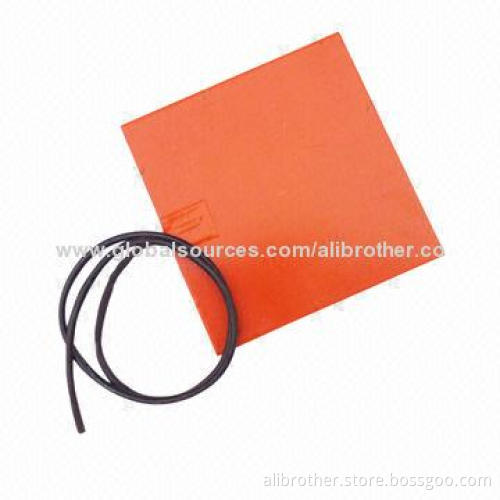 Silicone Rubber Heater, 1" x 5", 12V, 24W, 12" Leads